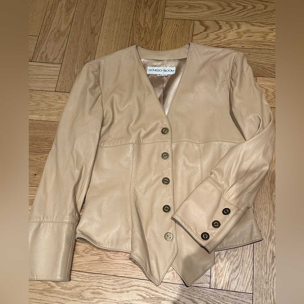 Vintage tan leather jacket